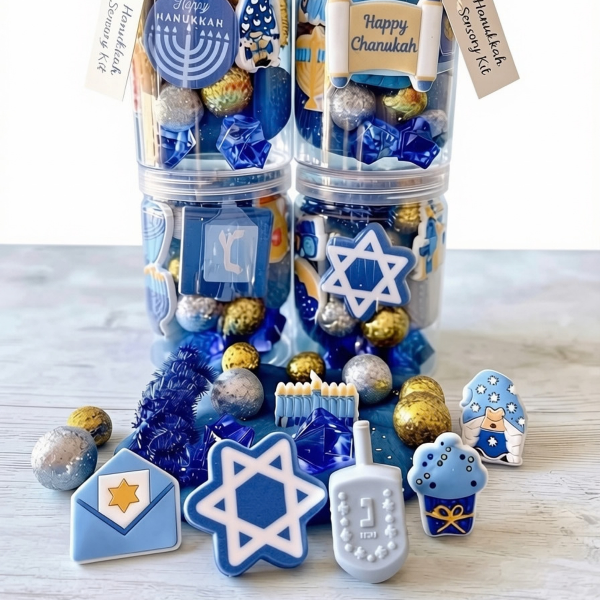 Hanukkah Play Dough Jar