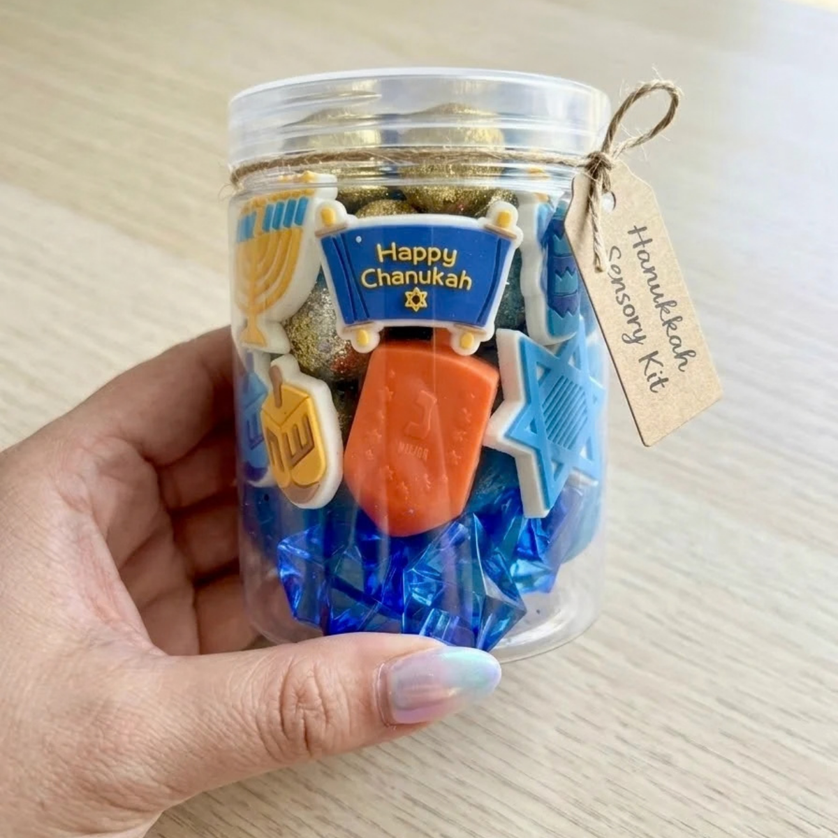 Hanukkah Play Dough Jar