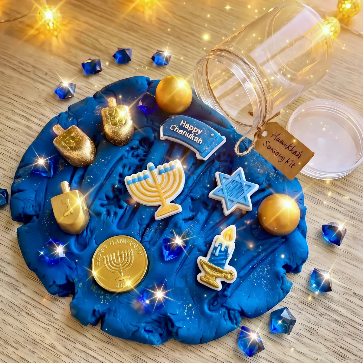 Hanukkah Play Dough Jar