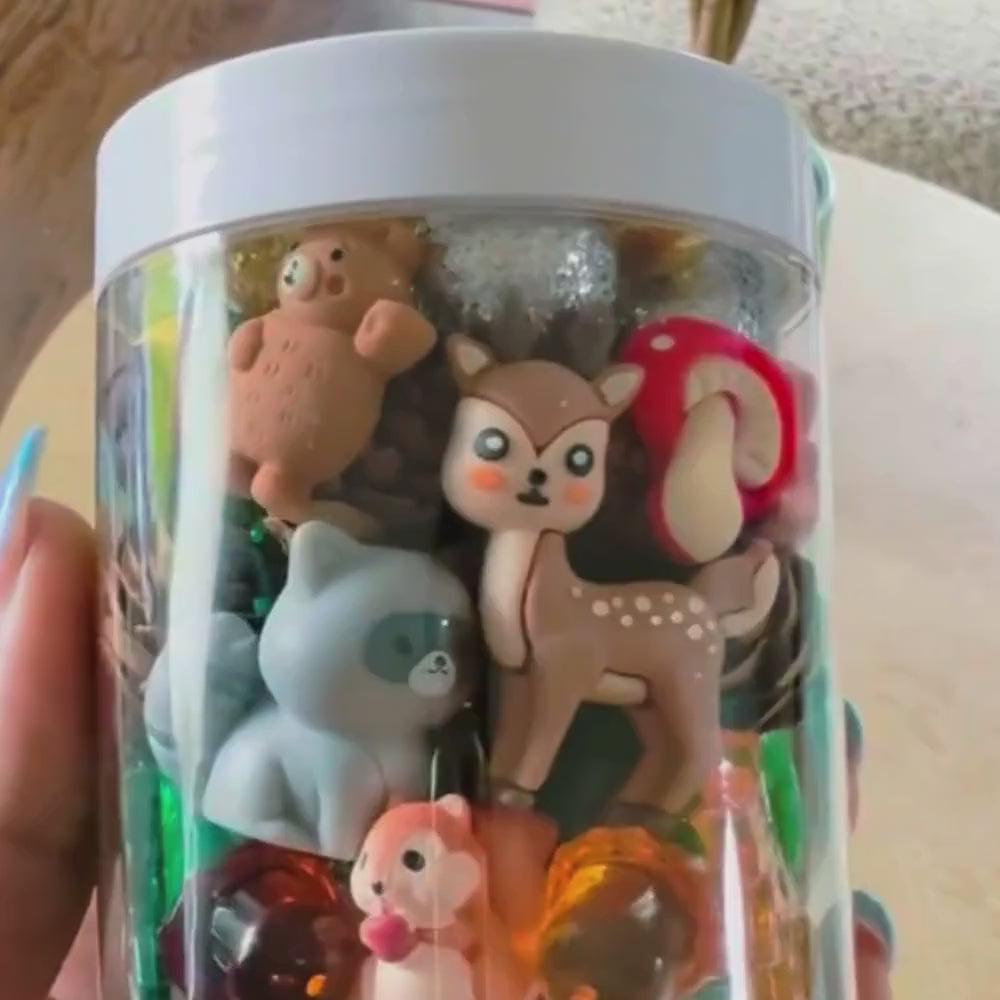 Woodland Animals Play Dough Jar