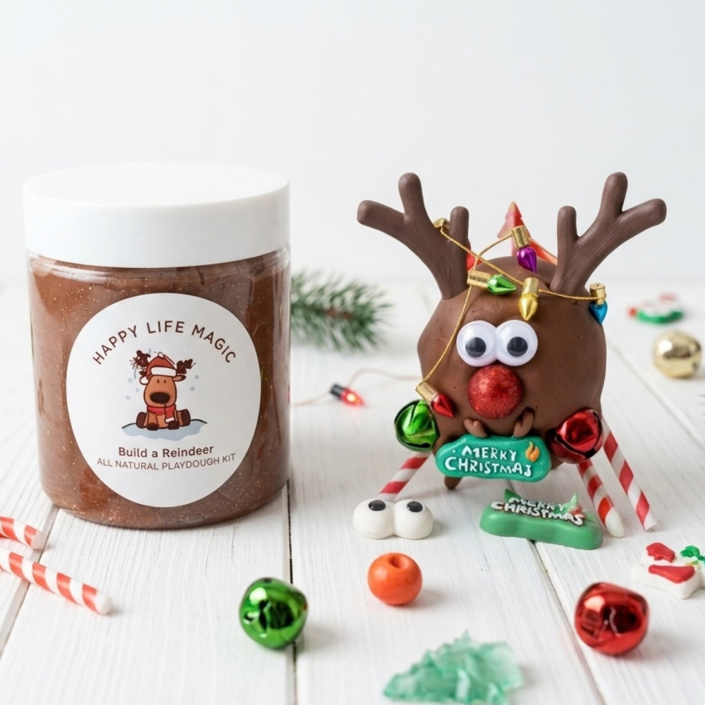 Build a Reindeer Dough Jar